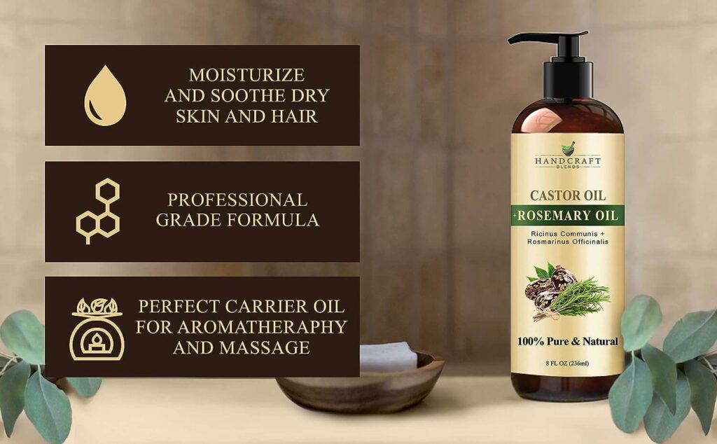 Handcraft Blends Castor Oil with Rosemary Oil 