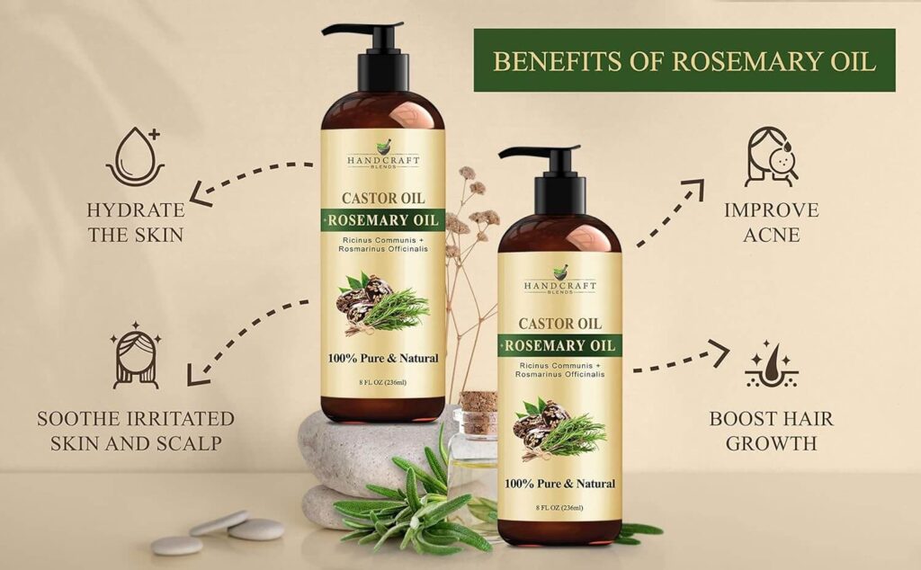 Handcraft Blends Castor Oil with Rosemary Oil